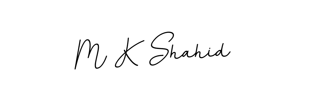 Also we have M K Shahid name is the best signature style. Create professional handwritten signature collection using BallpointsItalic-DORy9 autograph style. M K Shahid signature style 11 images and pictures png