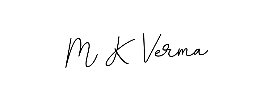 Create a beautiful signature design for name M K Verma. With this signature (BallpointsItalic-DORy9) fonts, you can make a handwritten signature for free. M K Verma signature style 11 images and pictures png