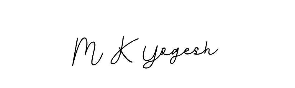 Also we have M K Yogesh name is the best signature style. Create professional handwritten signature collection using BallpointsItalic-DORy9 autograph style. M K Yogesh signature style 11 images and pictures png