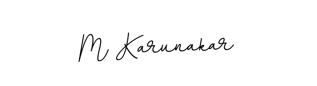 M Karunakar stylish signature style. Best Handwritten Sign (BallpointsItalic-DORy9) for my name. Handwritten Signature Collection Ideas for my name M Karunakar. M Karunakar signature style 11 images and pictures png