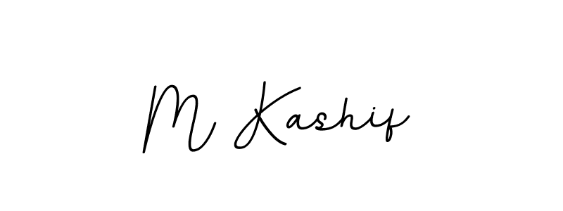 How to make M Kashif name signature. Use BallpointsItalic-DORy9 style for creating short signs online. This is the latest handwritten sign. M Kashif signature style 11 images and pictures png