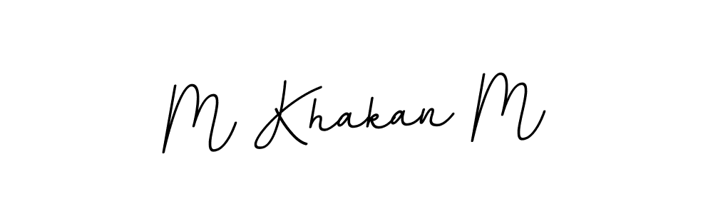 Also we have M Khakan M name is the best signature style. Create professional handwritten signature collection using BallpointsItalic-DORy9 autograph style. M Khakan M signature style 11 images and pictures png