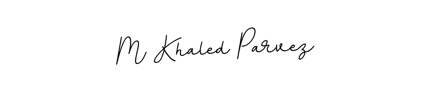 BallpointsItalic-DORy9 is a professional signature style that is perfect for those who want to add a touch of class to their signature. It is also a great choice for those who want to make their signature more unique. Get M Khaled Parvez name to fancy signature for free. M Khaled Parvez signature style 11 images and pictures png