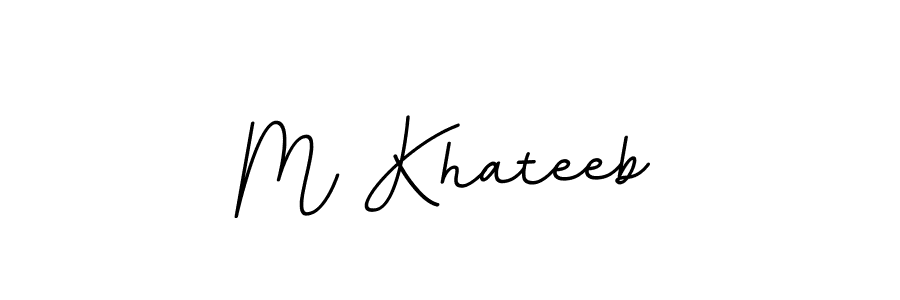 BallpointsItalic-DORy9 is a professional signature style that is perfect for those who want to add a touch of class to their signature. It is also a great choice for those who want to make their signature more unique. Get M Khateeb name to fancy signature for free. M Khateeb signature style 11 images and pictures png