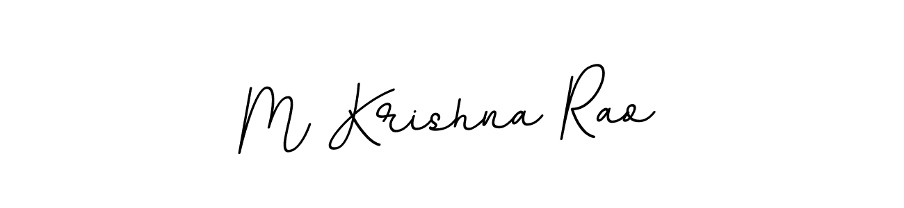 Create a beautiful signature design for name M Krishna Rao. With this signature (BallpointsItalic-DORy9) fonts, you can make a handwritten signature for free. M Krishna Rao signature style 11 images and pictures png