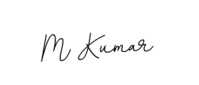 M Kumar stylish signature style. Best Handwritten Sign (BallpointsItalic-DORy9) for my name. Handwritten Signature Collection Ideas for my name M Kumar. M Kumar signature style 11 images and pictures png