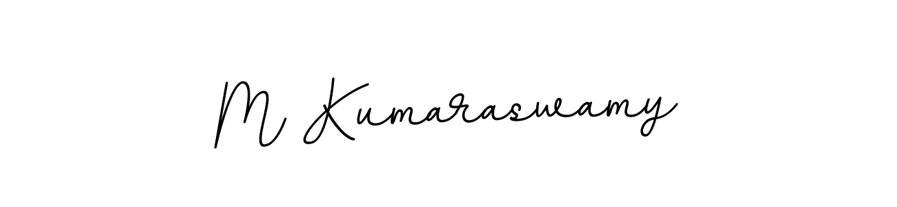 You should practise on your own different ways (BallpointsItalic-DORy9) to write your name (M Kumaraswamy) in signature. don't let someone else do it for you. M Kumaraswamy signature style 11 images and pictures png