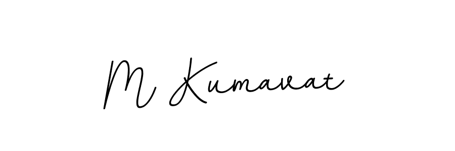 Make a beautiful signature design for name M Kumavat. With this signature (BallpointsItalic-DORy9) style, you can create a handwritten signature for free. M Kumavat signature style 11 images and pictures png