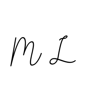 How to make M L name signature. Use BallpointsItalic-DORy9 style for creating short signs online. This is the latest handwritten sign. M L signature style 11 images and pictures png