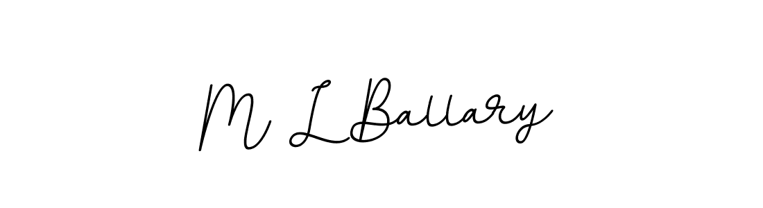 Also we have M L Ballary name is the best signature style. Create professional handwritten signature collection using BallpointsItalic-DORy9 autograph style. M L Ballary signature style 11 images and pictures png