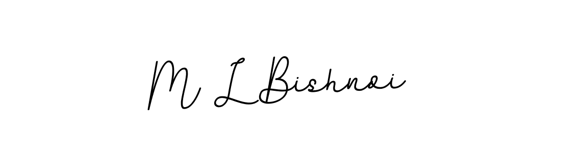 BallpointsItalic-DORy9 is a professional signature style that is perfect for those who want to add a touch of class to their signature. It is also a great choice for those who want to make their signature more unique. Get M L Bishnoi name to fancy signature for free. M L Bishnoi signature style 11 images and pictures png