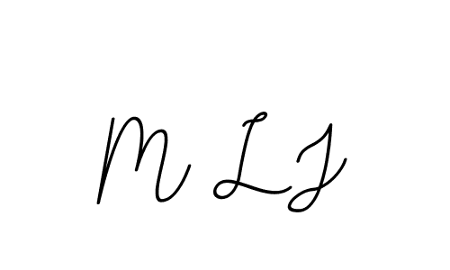 M L J stylish signature style. Best Handwritten Sign (BallpointsItalic-DORy9) for my name. Handwritten Signature Collection Ideas for my name M L J. M L J signature style 11 images and pictures png