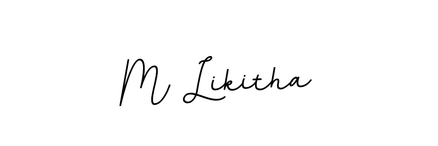 BallpointsItalic-DORy9 is a professional signature style that is perfect for those who want to add a touch of class to their signature. It is also a great choice for those who want to make their signature more unique. Get M Likitha name to fancy signature for free. M Likitha signature style 11 images and pictures png