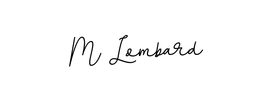 How to make M Lombard signature? BallpointsItalic-DORy9 is a professional autograph style. Create handwritten signature for M Lombard name. M Lombard signature style 11 images and pictures png