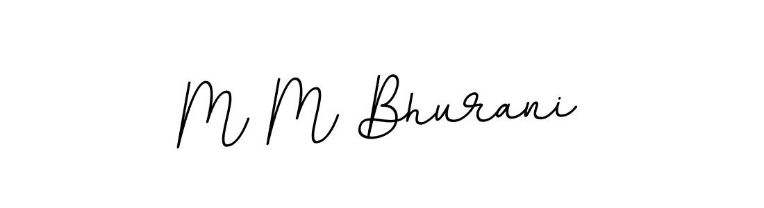 Create a beautiful signature design for name M M Bhurani. With this signature (BallpointsItalic-DORy9) fonts, you can make a handwritten signature for free. M M Bhurani signature style 11 images and pictures png