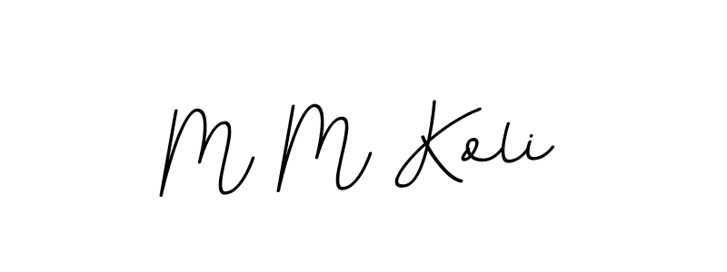 Make a beautiful signature design for name M M Koli. Use this online signature maker to create a handwritten signature for free. M M Koli signature style 11 images and pictures png