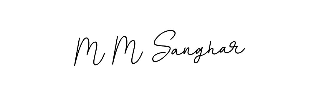 How to make M M Sanghar signature? BallpointsItalic-DORy9 is a professional autograph style. Create handwritten signature for M M Sanghar name. M M Sanghar signature style 11 images and pictures png