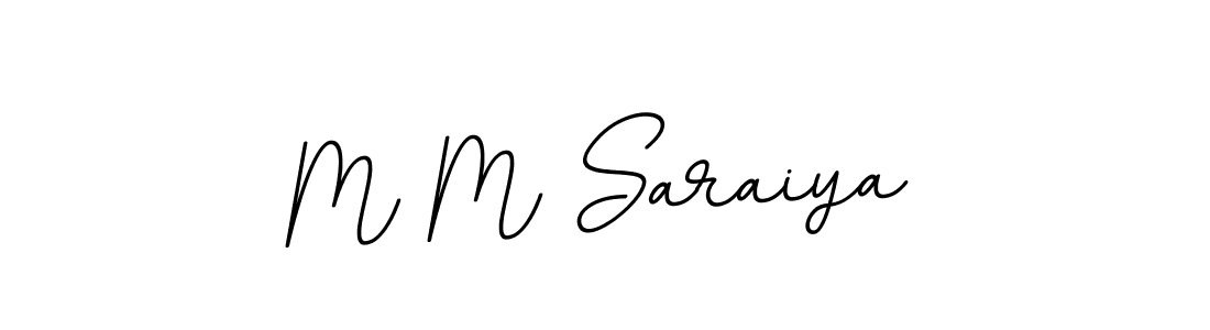 How to make M M Saraiya signature? BallpointsItalic-DORy9 is a professional autograph style. Create handwritten signature for M M Saraiya name. M M Saraiya signature style 11 images and pictures png