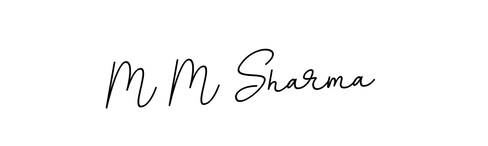 You should practise on your own different ways (BallpointsItalic-DORy9) to write your name (M M Sharma) in signature. don't let someone else do it for you. M M Sharma signature style 11 images and pictures png