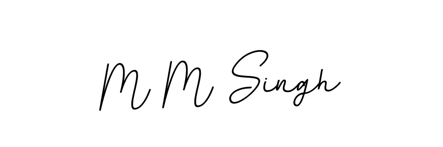 You should practise on your own different ways (BallpointsItalic-DORy9) to write your name (M M Singh) in signature. don't let someone else do it for you. M M Singh signature style 11 images and pictures png