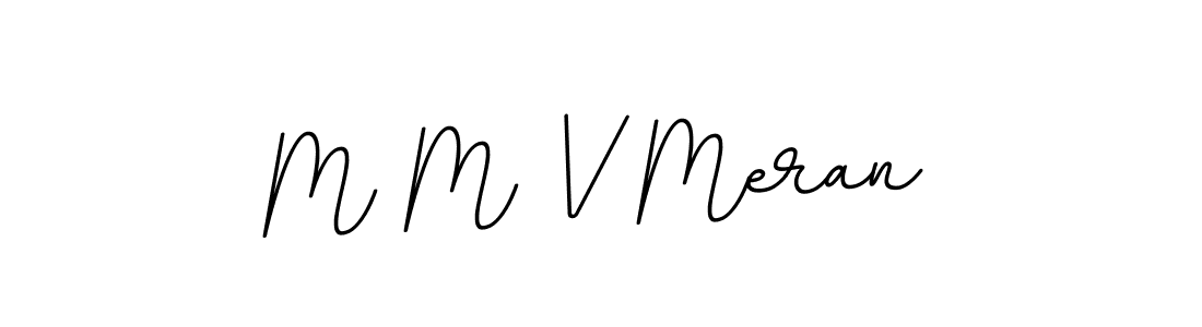 M M V Meran stylish signature style. Best Handwritten Sign (BallpointsItalic-DORy9) for my name. Handwritten Signature Collection Ideas for my name M M V Meran. M M V Meran signature style 11 images and pictures png