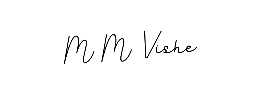 Design your own signature with our free online signature maker. With this signature software, you can create a handwritten (BallpointsItalic-DORy9) signature for name M M Vishe. M M Vishe signature style 11 images and pictures png