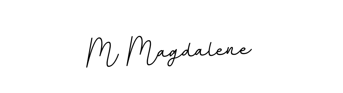 if you are searching for the best signature style for your name M Magdalene. so please give up your signature search. here we have designed multiple signature styles  using BallpointsItalic-DORy9. M Magdalene signature style 11 images and pictures png