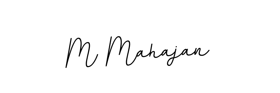 Make a beautiful signature design for name M Mahajan. With this signature (BallpointsItalic-DORy9) style, you can create a handwritten signature for free. M Mahajan signature style 11 images and pictures png