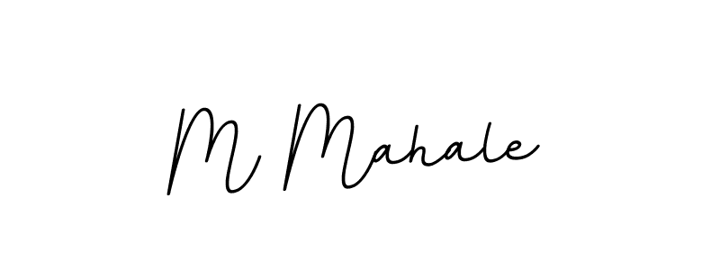 Make a beautiful signature design for name M Mahale. With this signature (BallpointsItalic-DORy9) style, you can create a handwritten signature for free. M Mahale signature style 11 images and pictures png