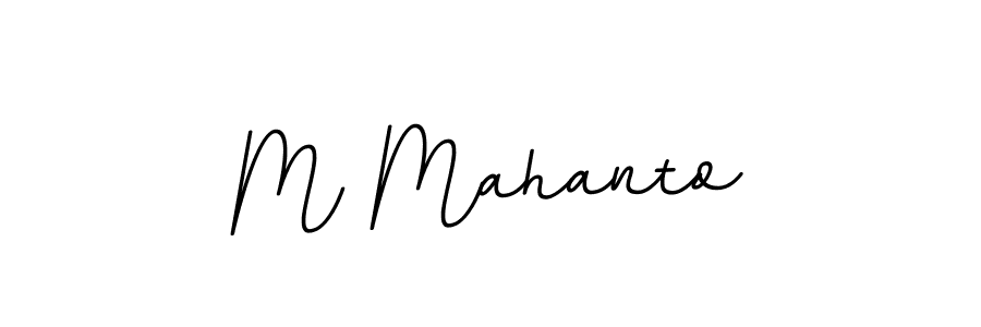 Create a beautiful signature design for name M Mahanto. With this signature (BallpointsItalic-DORy9) fonts, you can make a handwritten signature for free. M Mahanto signature style 11 images and pictures png