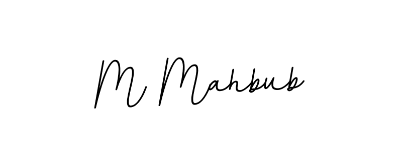 The best way (BallpointsItalic-DORy9) to make a short signature is to pick only two or three words in your name. The name M Mahbub include a total of six letters. For converting this name. M Mahbub signature style 11 images and pictures png