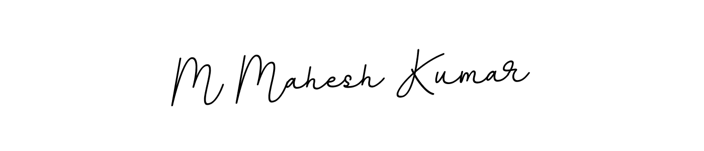 Create a beautiful signature design for name M Mahesh Kumar. With this signature (BallpointsItalic-DORy9) fonts, you can make a handwritten signature for free. M Mahesh Kumar signature style 11 images and pictures png