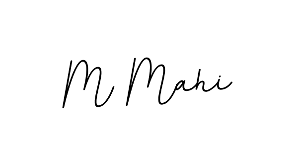 How to make M Mahi name signature. Use BallpointsItalic-DORy9 style for creating short signs online. This is the latest handwritten sign. M Mahi signature style 11 images and pictures png