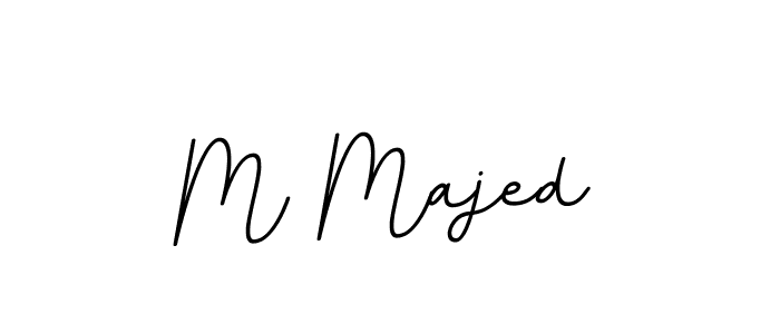 Use a signature maker to create a handwritten signature online. With this signature software, you can design (BallpointsItalic-DORy9) your own signature for name M Majed. M Majed signature style 11 images and pictures png