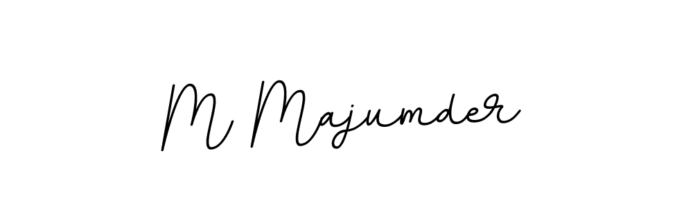 Create a beautiful signature design for name M Majumder. With this signature (BallpointsItalic-DORy9) fonts, you can make a handwritten signature for free. M Majumder signature style 11 images and pictures png