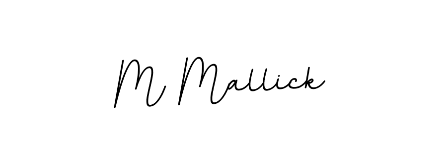 Also we have M Mallick name is the best signature style. Create professional handwritten signature collection using BallpointsItalic-DORy9 autograph style. M Mallick signature style 11 images and pictures png