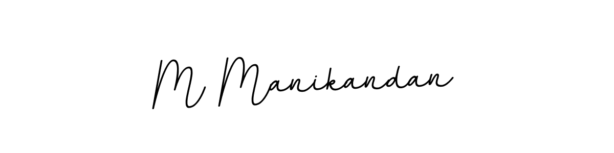 Make a beautiful signature design for name M Manikandan. With this signature (BallpointsItalic-DORy9) style, you can create a handwritten signature for free. M Manikandan signature style 11 images and pictures png