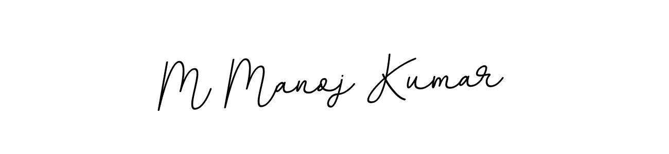 Use a signature maker to create a handwritten signature online. With this signature software, you can design (BallpointsItalic-DORy9) your own signature for name M Manoj Kumar. M Manoj Kumar signature style 11 images and pictures png