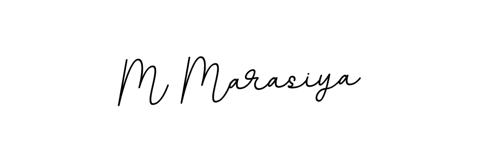 Make a beautiful signature design for name M Marasiya. With this signature (BallpointsItalic-DORy9) style, you can create a handwritten signature for free. M Marasiya signature style 11 images and pictures png