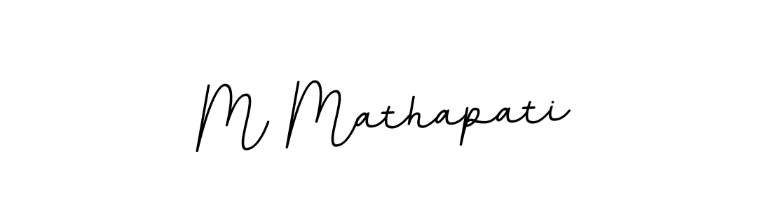 Create a beautiful signature design for name M Mathapati. With this signature (BallpointsItalic-DORy9) fonts, you can make a handwritten signature for free. M Mathapati signature style 11 images and pictures png