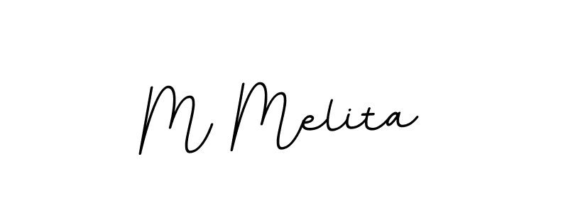 Also You can easily find your signature by using the search form. We will create M Melita name handwritten signature images for you free of cost using BallpointsItalic-DORy9 sign style. M Melita signature style 11 images and pictures png