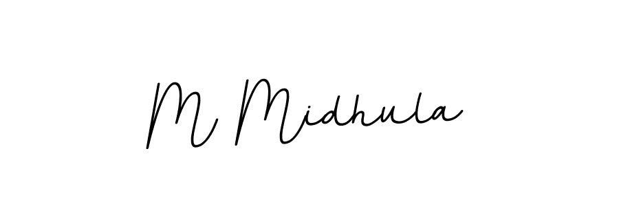 Make a beautiful signature design for name M Midhula. Use this online signature maker to create a handwritten signature for free. M Midhula signature style 11 images and pictures png