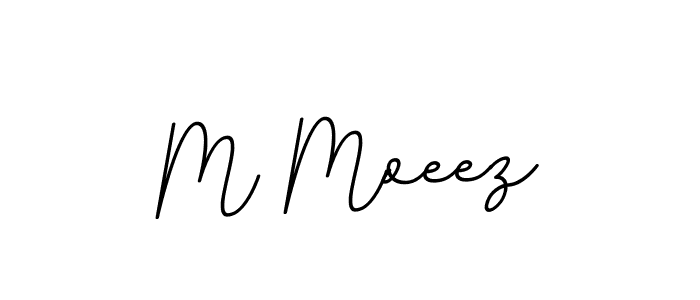 Make a beautiful signature design for name M Moeez. With this signature (BallpointsItalic-DORy9) style, you can create a handwritten signature for free. M Moeez signature style 11 images and pictures png