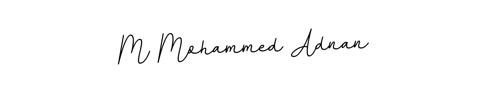 Make a beautiful signature design for name M Mohammed Adnan. With this signature (BallpointsItalic-DORy9) style, you can create a handwritten signature for free. M Mohammed Adnan signature style 11 images and pictures png