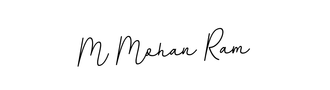 Use a signature maker to create a handwritten signature online. With this signature software, you can design (BallpointsItalic-DORy9) your own signature for name M Mohan Ram. M Mohan Ram signature style 11 images and pictures png