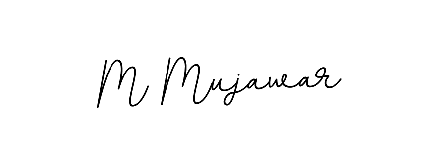 Create a beautiful signature design for name M Mujawar. With this signature (BallpointsItalic-DORy9) fonts, you can make a handwritten signature for free. M Mujawar signature style 11 images and pictures png