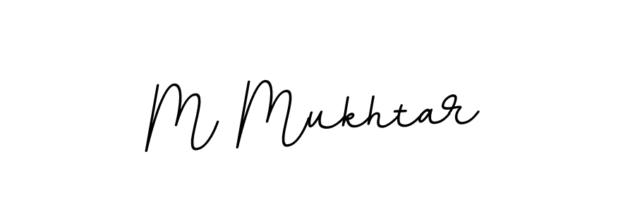 Make a beautiful signature design for name M Mukhtar. With this signature (BallpointsItalic-DORy9) style, you can create a handwritten signature for free. M Mukhtar signature style 11 images and pictures png