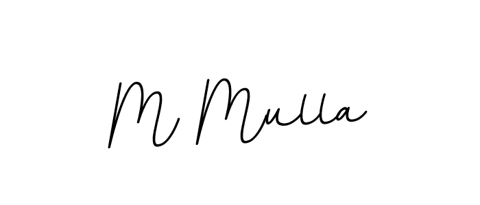 M Mulla stylish signature style. Best Handwritten Sign (BallpointsItalic-DORy9) for my name. Handwritten Signature Collection Ideas for my name M Mulla. M Mulla signature style 11 images and pictures png