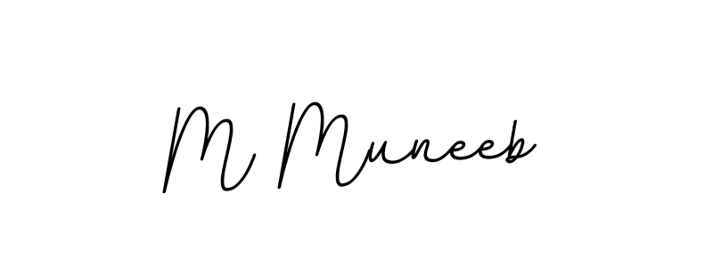 M Muneeb stylish signature style. Best Handwritten Sign (BallpointsItalic-DORy9) for my name. Handwritten Signature Collection Ideas for my name M Muneeb. M Muneeb signature style 11 images and pictures png