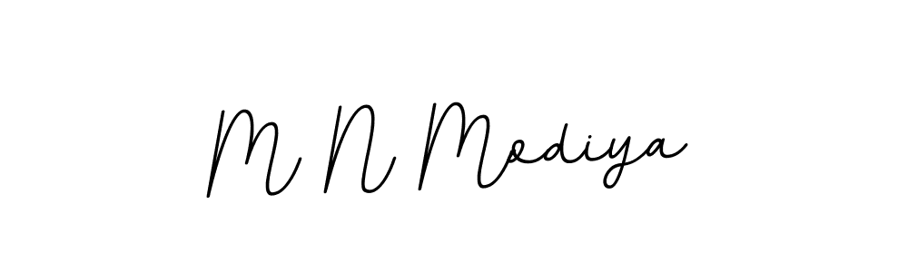 Use a signature maker to create a handwritten signature online. With this signature software, you can design (BallpointsItalic-DORy9) your own signature for name M N Modiya. M N Modiya signature style 11 images and pictures png